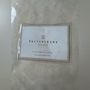 Pottery Barn | Classic Voile Sheer Drape Panel Cream 44” x 96" Pole Top